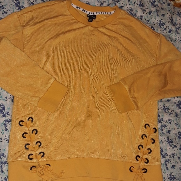 Art Class yellow sweater Girl Large 10/12 - Picture 5 of 5